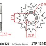 Pignone acciaio JT - HONDA CRF250 R RX -2021 - 13 denti AUTOPULENTE