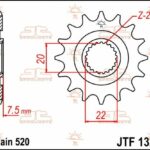 Pignone acciaio JT - HONDA CR125 / CRF250 R RX -2017 - 12 denti
