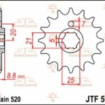 Pignone acciaio JT - HUSQVARNA - 13 denti