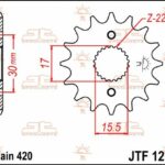 Pignone acciaio JT - HONDA CR85 80 - 14 denti