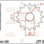 Pignone acciaio JT - YAMAHA YZ85- 14 denti