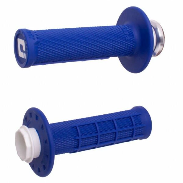 Manopole Lock On ODI V2 MICRO-X HALF-WAFFLE -Blu