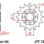 Pignone acciaio JT - KAWASAKI KXF450 - 14 denti AUTOPULENTE