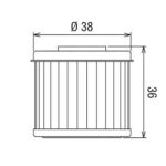 Filtro olio HF116 HONDA CRF R RX HIFLO