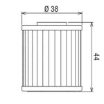 Filtro olio HF207 KAWASAKI KXF / SUZUKI RMZ HIFLO