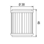 Filtro olio HF141 YAMAHA YZF WRF 2003-2008 HIFLO