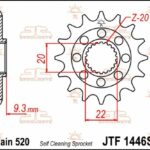 Pignone acciaio JT - KAWASAKI KXF250 - 13 denti AUTOPULENTE
