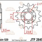 Pignone acciaio JT - HONDA - 13 denti AUTOPULENTE