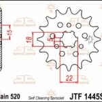 Pignone acciaio JT - KAWASAKI KX125 - 12 denti AUTOPULENTE