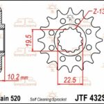 Pignone acciaio JT - SUZUKI RM250 - 15 denti