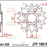 Pignone acciaio JT - KTM / GASGAS / HUSQVARNA / BETA - 14 denti AUTOPULENTE