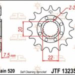 Pignone acciaio JT - HONDA CR125 / CRF250 R RX -2017 - 14 denti AUTOPULENTE