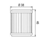 Filtro olio HF140 YAMAHA YZF WRF / FANTIC XXF XEF HIFLO