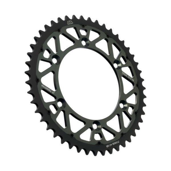 Corona Bi-Metallo JT - SUZUKI - 47 denti Grigio