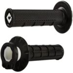 Manopole Lock On ODI V2 HALF-WAFFLE MX -Nero