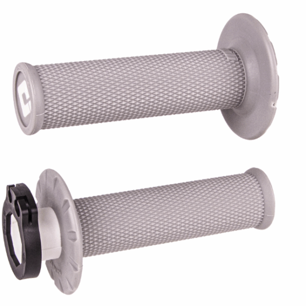 Manopole Lock On ODI V2 NO-WAFFLE MX -Grigio