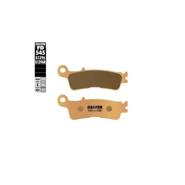 Pastiglie freno anteriori Galfer sinterizzate FD545G1396 -Yamaha YZF 450 20- YZF 250 21- YZ 22-