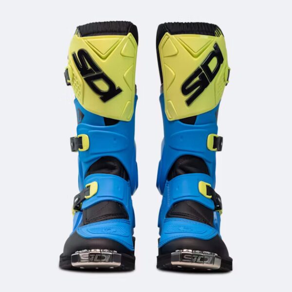 Stivali Cross Bambino Sidi Flame Azzurro-Lime-Nero