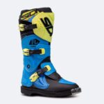 Stivali Cross Bambino Sidi Flame Azzurro-Lime-Nero - immagine 4