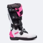 Stivali Cross Sidi X POWER SC Nero-Bianco-Rosa - immagine 3