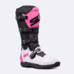 Stivali Cross Sidi X POWER SC Nero-Bianco-Rosa - immagine 5