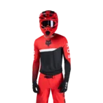 Completo Motocross FOX Flexair Fracture - Rosso Fluo