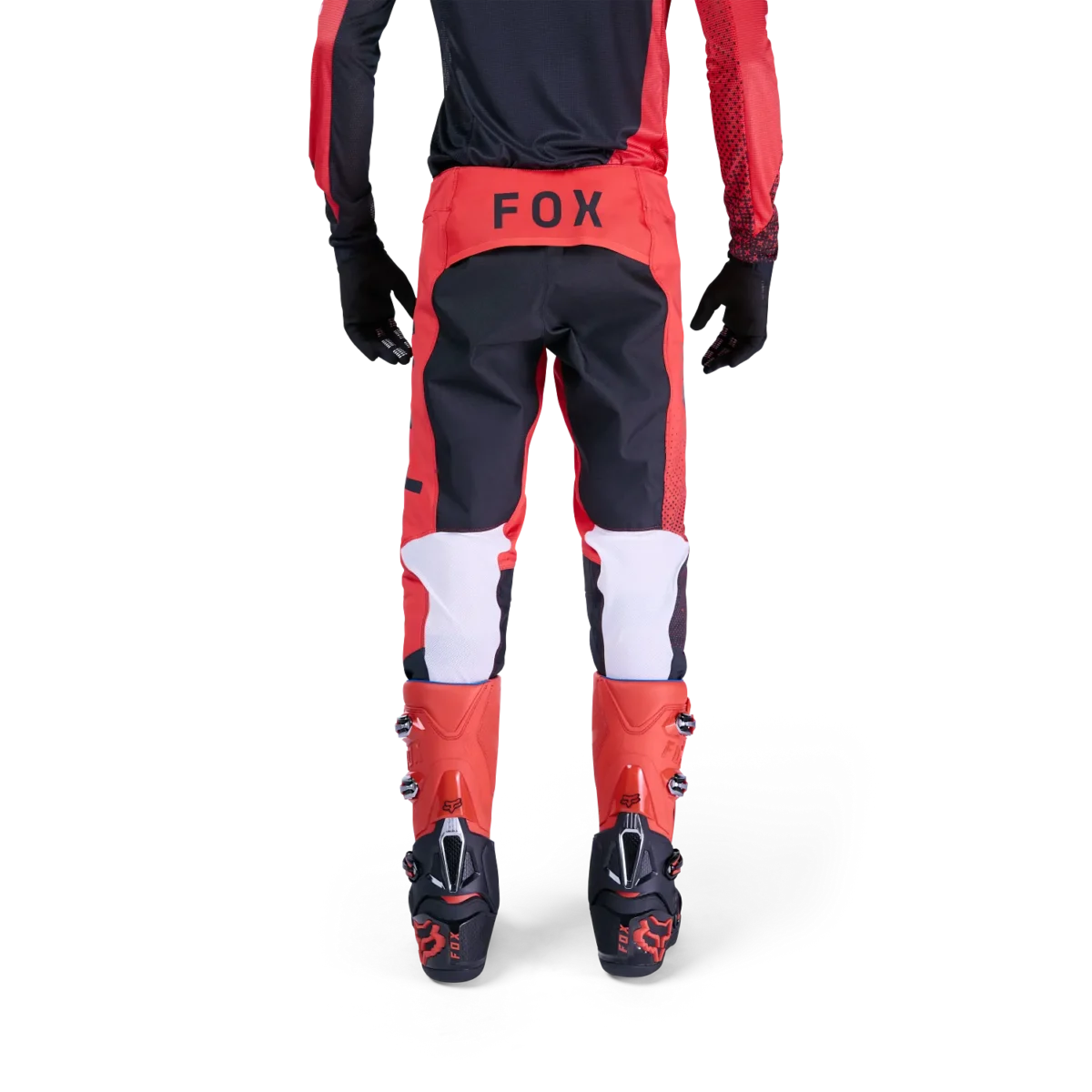 Completo Motocross FOX Flexair Fracture - Rosso Fluo - immagine 4