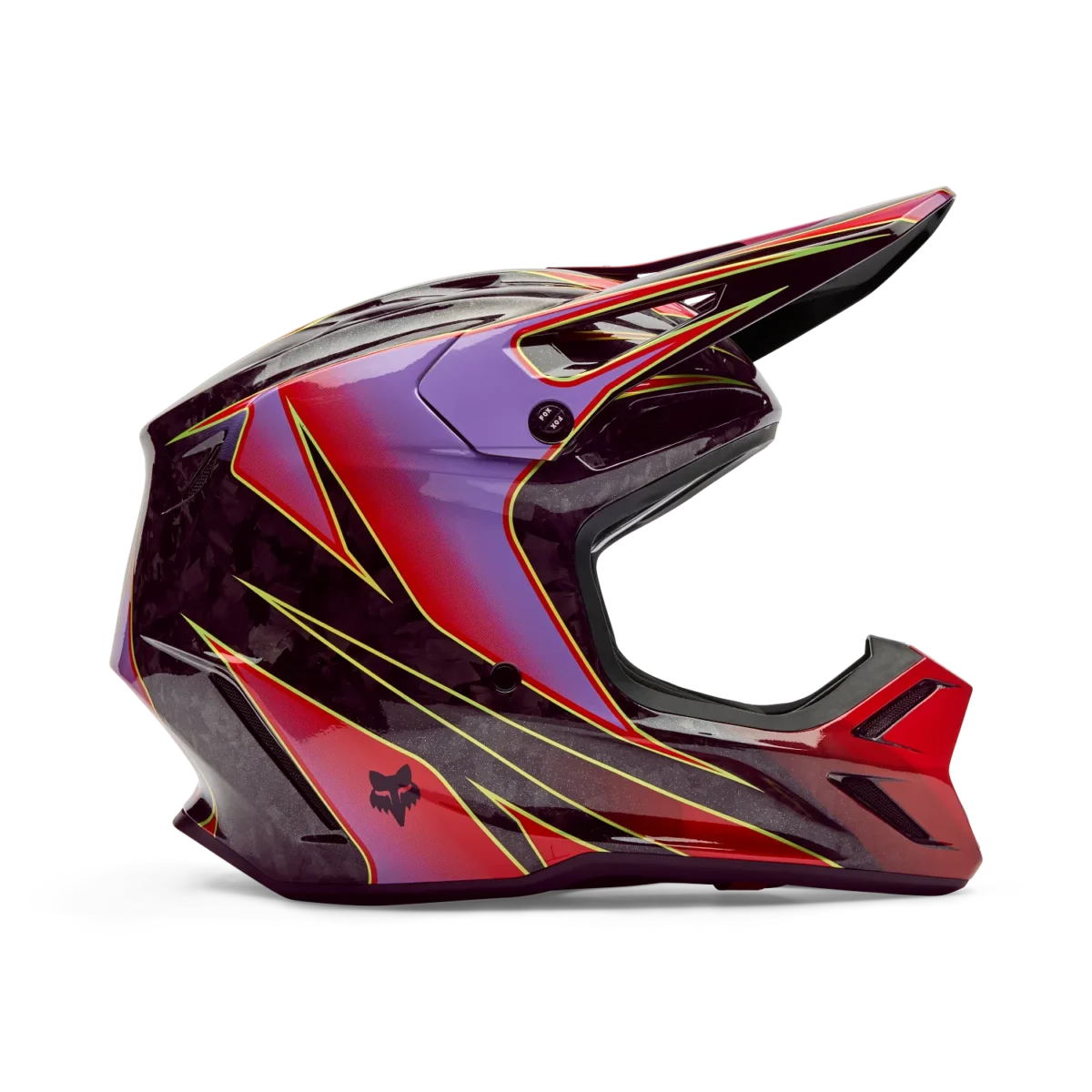 Casco Motocross FOX V3 RS Canvas Rosso - immagine 2