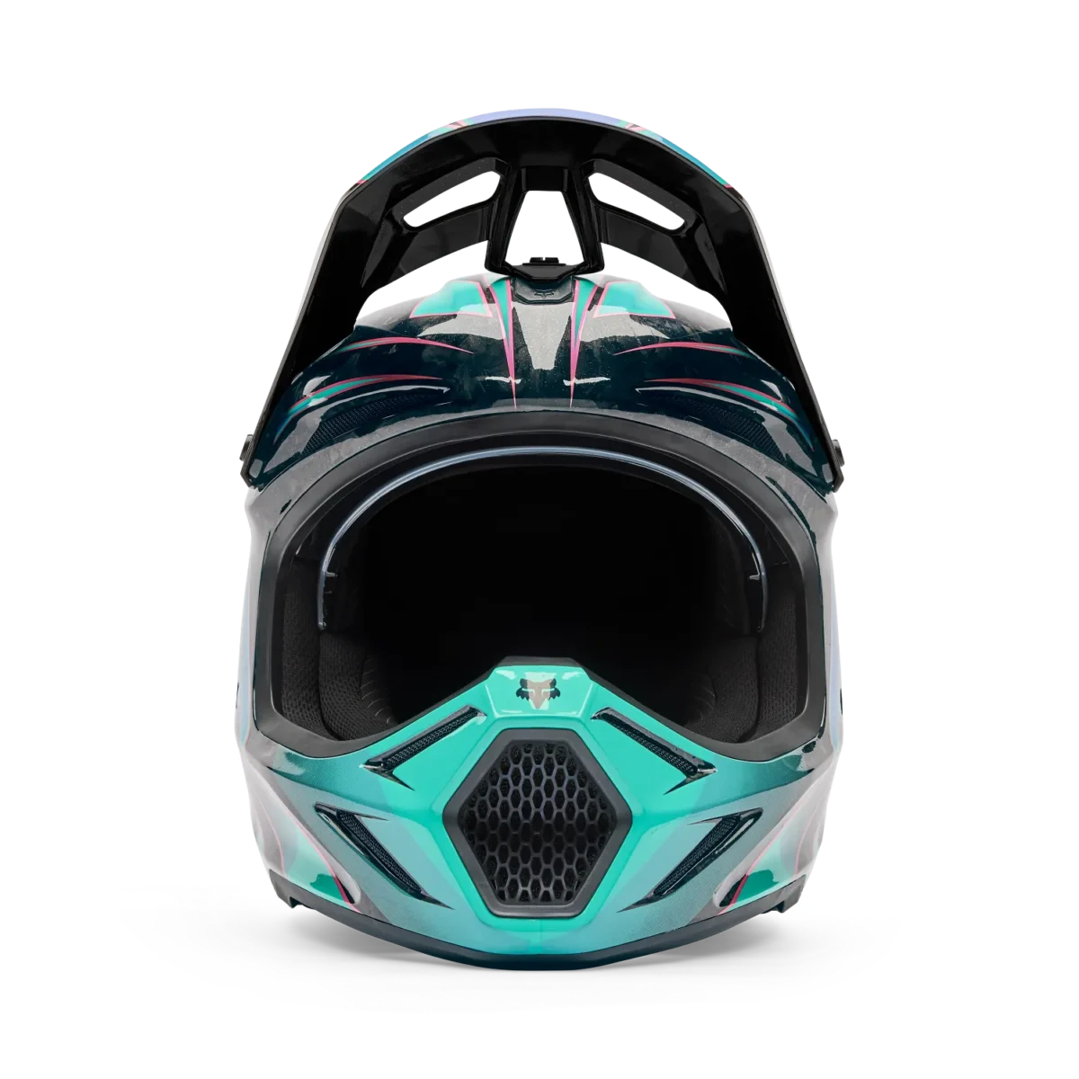 Casco Motocross FOX V3 RS Canvas Blu Acqua - immagine 3