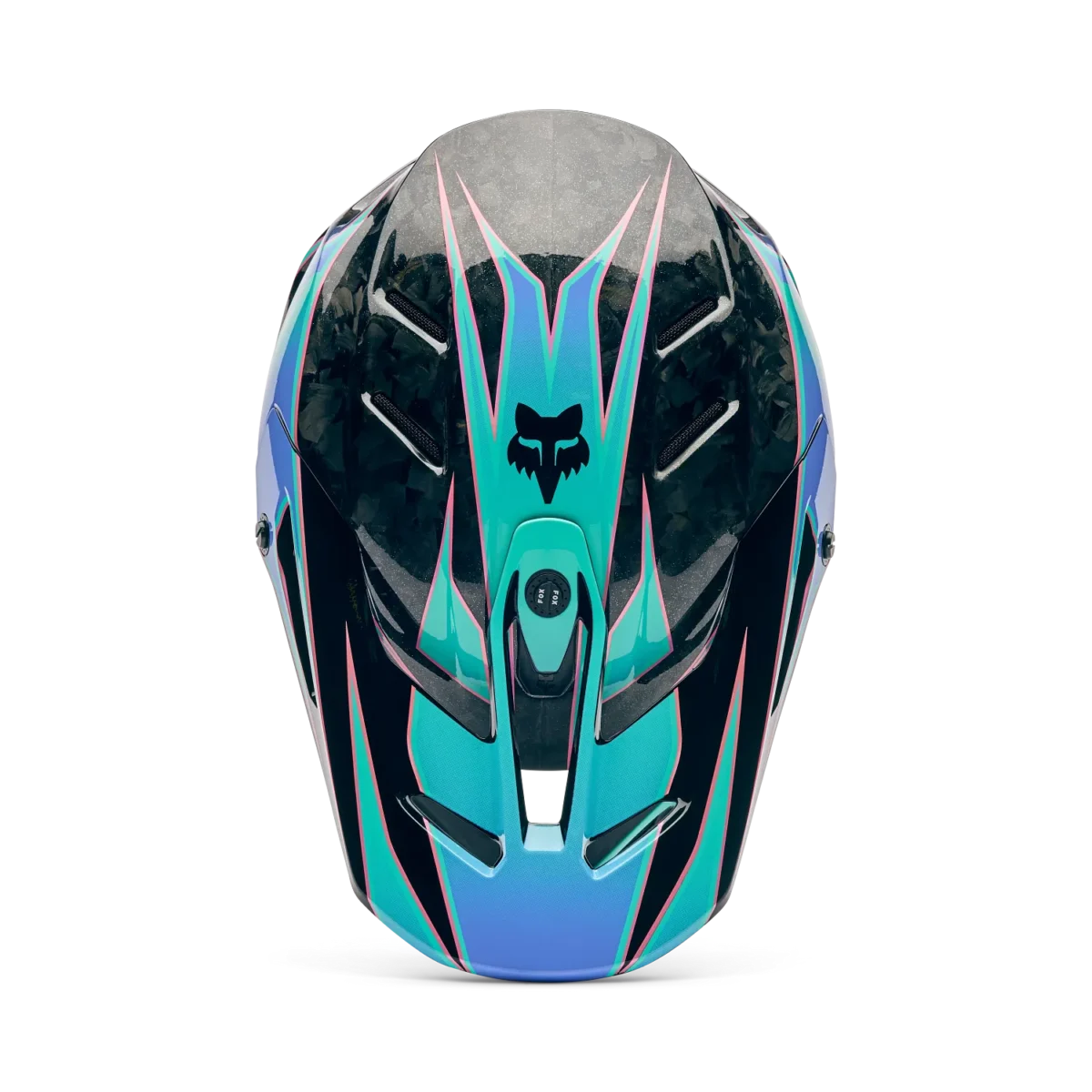Casco Motocross FOX V3 RS Canvas Blu Acqua - immagine 4