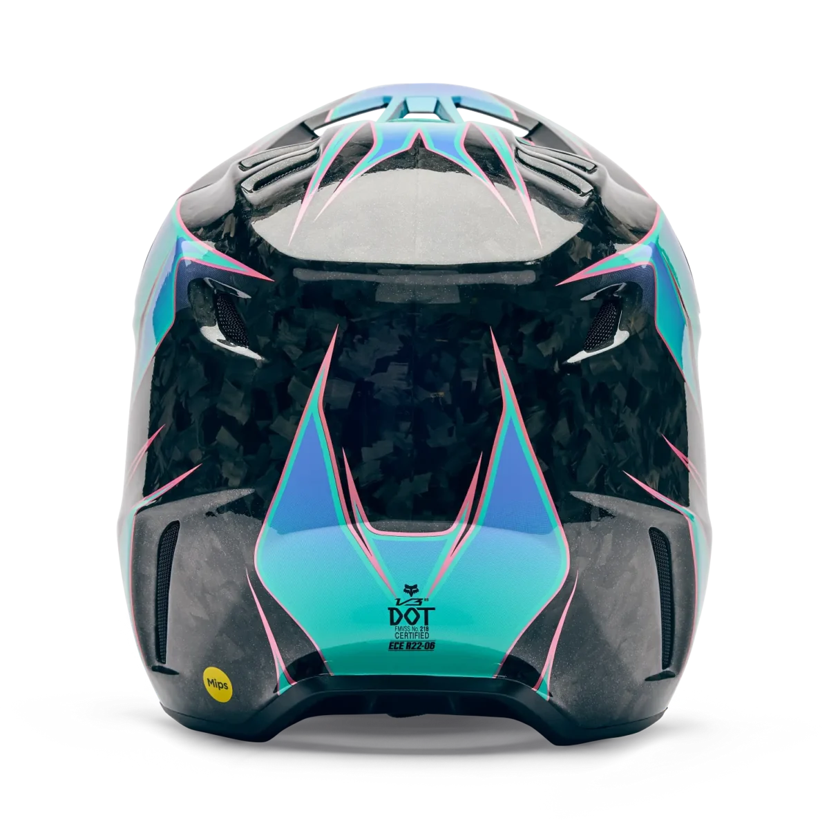 Casco Motocross FOX V3 RS Canvas Blu Acqua - immagine 5