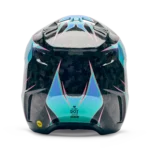 Casco Motocross FOX V3 RS Canvas Blu Acqua - immagine 5