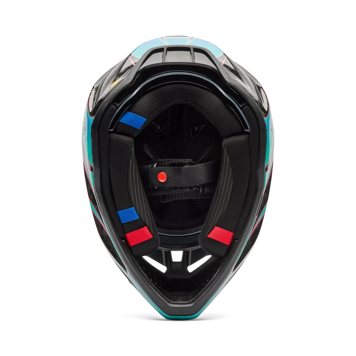 Casco Motocross FOX V3 RS Canvas Blu Acqua - immagine 6