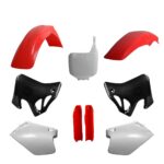 Kit plastiche POLISPORT Honda CR 1995–1997 rosso fluo bianco