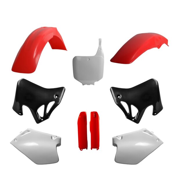 Kit plastiche POLISPORT Honda CR 1995–1997 rosso fluo bianco