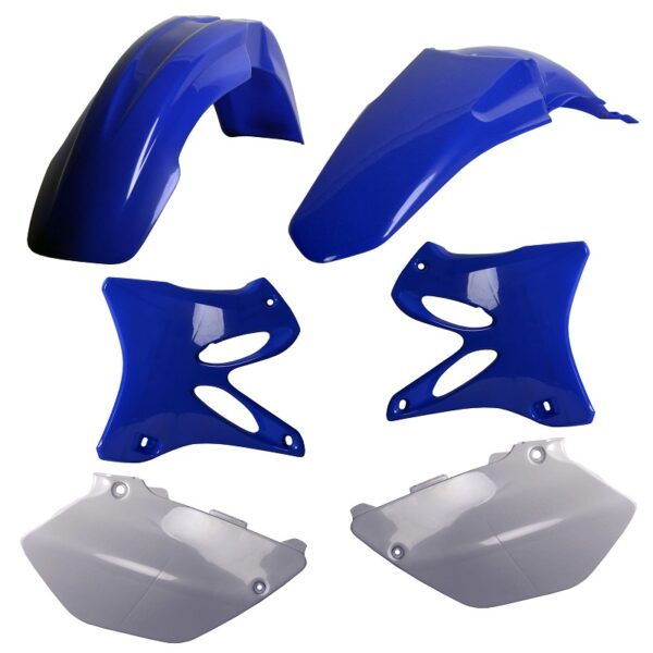 Kit plastiche CEMOTO Blu YAM98 / Bianco – Yamaha YZ 125 / 250 2002–2005