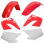 Kit plastiche CEMOTO Rosso  / Bianco – Honda CR 125 / 250 2000–2001