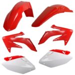 Kit plastiche CEMOTO Rosso / Bianco – Honda CRF 250 R 2004–2005