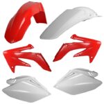 Kit plastiche CEMOTO Rosso / Bianco / Rosso – Honda CRF 250 R 2008–2009