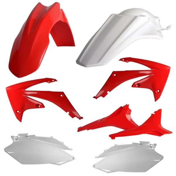 Kit plastiche CEMOTO Rosso / Bianco – Honda CRF 250 R / 450 R 2011–2013