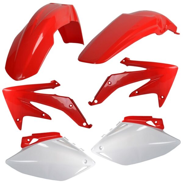Kit plastiche CEMOTO Rosso / Bianco – Honda CRF 450 R 2007–2008
