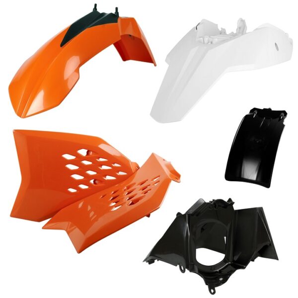 Kit plastiche CEMOTO Arancione / Bianco – KTM 65 SX 2009–2011