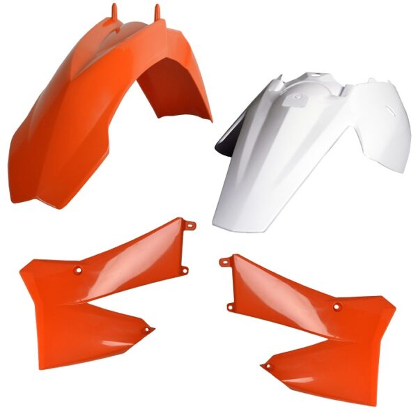 Kit plastiche CEMOTO Arancione / Bianco – KTM 85 SX 2006–2012