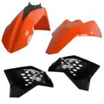 Kit plastiche CEMOTO Arancione / Nero – KTM SX / SX-F 2007–2010