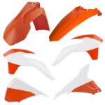 Kit plastiche CEMOTO Arancione / Bianco – KTM SX / SX-F 2013–2015