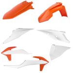 Kit plastiche CEMOTO Arancione / Bianco – KTM SX / SX-F 2019–2022