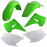 Kit plastiche CEMOTO Verde / Bianco – Kawasaki KX 125 / 250 2003–2008