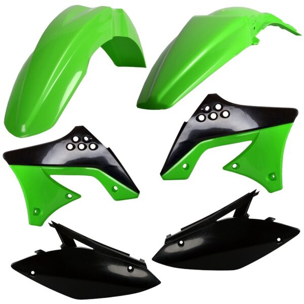 Kit plastiche CEMOTO Verde / Nero – Kawasaki KX 250 F 2009–2012