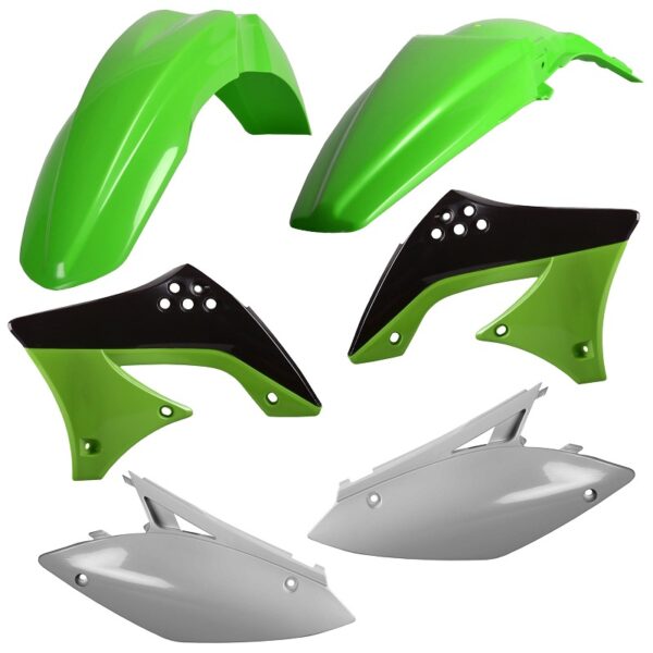 Kit plastiche CEMOTO Verde / Bianco – Kawasaki KX 450 F 2009–2011