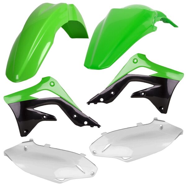 Kit plastiche CEMOTO Verde / Bianco – Kawasaki KX 450 F 2012